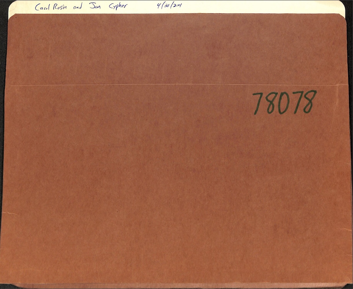 Brown file folder labeled with the number 78078.